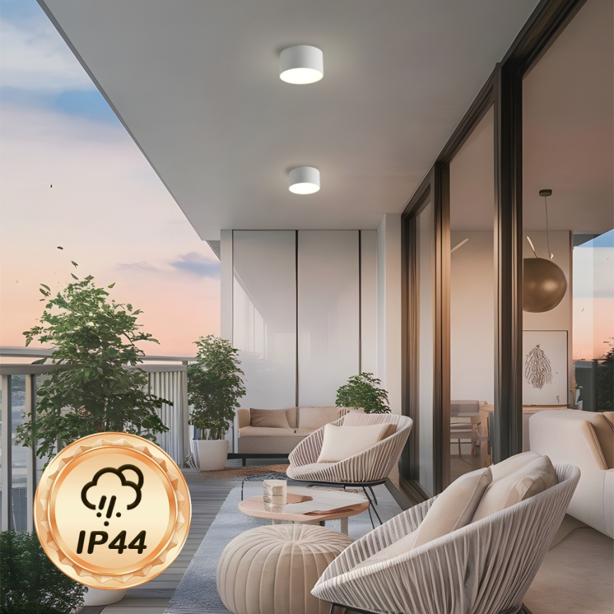 Brilagi - потолочный светильник для ванной FORIS LED, 9 Вт, 230 В, диам. 9 см, белый, IP44