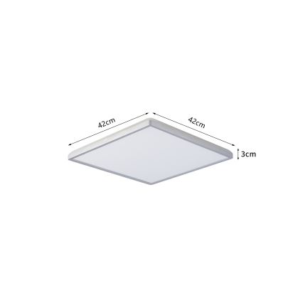 Brilagi - LED потолочный светильник для ванной ULTRA SLIM LED/24W/230V 42x42 см серебристый IP54