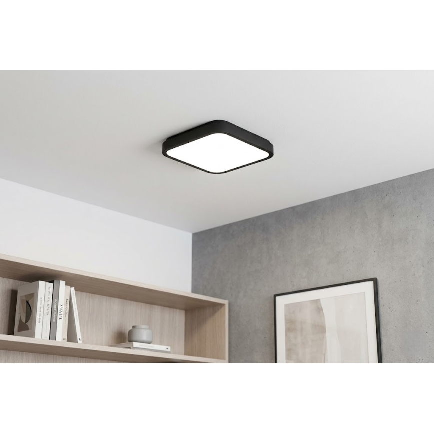 BRILAGI - светодиодный потолочный светильник для ванной ZENNA LED/36 Вт/230 В 41x41 см IP44 черный