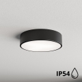 Brilagi - Потолочный светильник для ванной комнаты CLARE 2xE27/24W/230V диаметр 30 см черный IP54