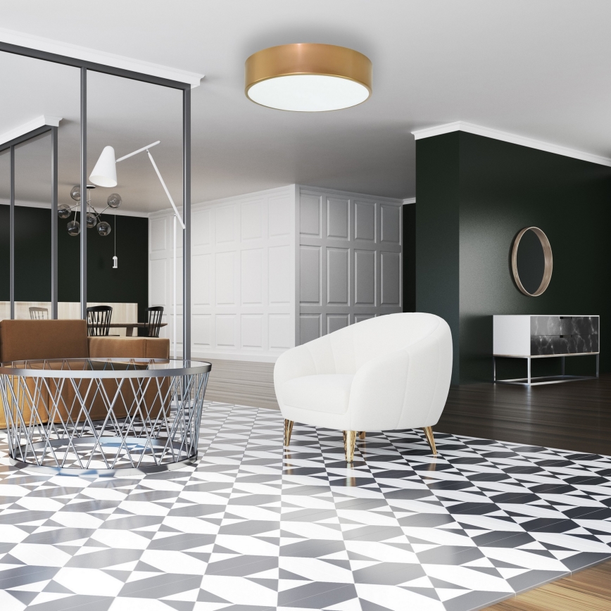 Brilagi - Потолочный светильник для ванной комнаты CLARE 2xE27/24W/230V диаметр 40 см IP54 золотистый