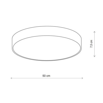 Brilagi - Потолочный светильник для ванной комнаты CLARE 4xE27/24W/230V диаметр 50 см бежевый IP54