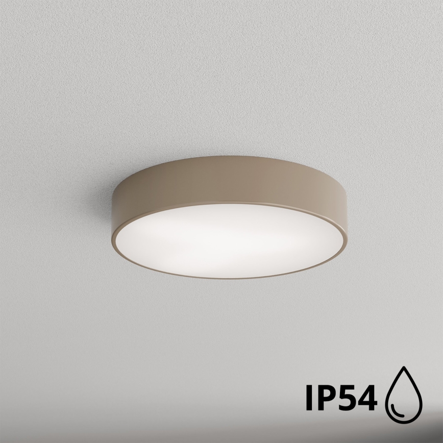 Brilagi - Потолочный светильник для ванной комнаты с датчиком CLARE 3xE27/72W/230V диаметр 40 см IP54 бежевый