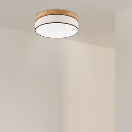 Brilagi - потолочный светильник LED BELLADONNA LED/36W/230V, диаметр 40 см, кремовый/дуб