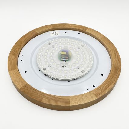 Brilagi - потолочный светильник LED BELLADONNA LED/36W/230V, диаметр 40 см, кремовый/дуб
