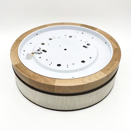 Brilagi - потолочный светильник LED BELLADONNA LED/36W/230V, диаметр 40 см, кремовый/дуб