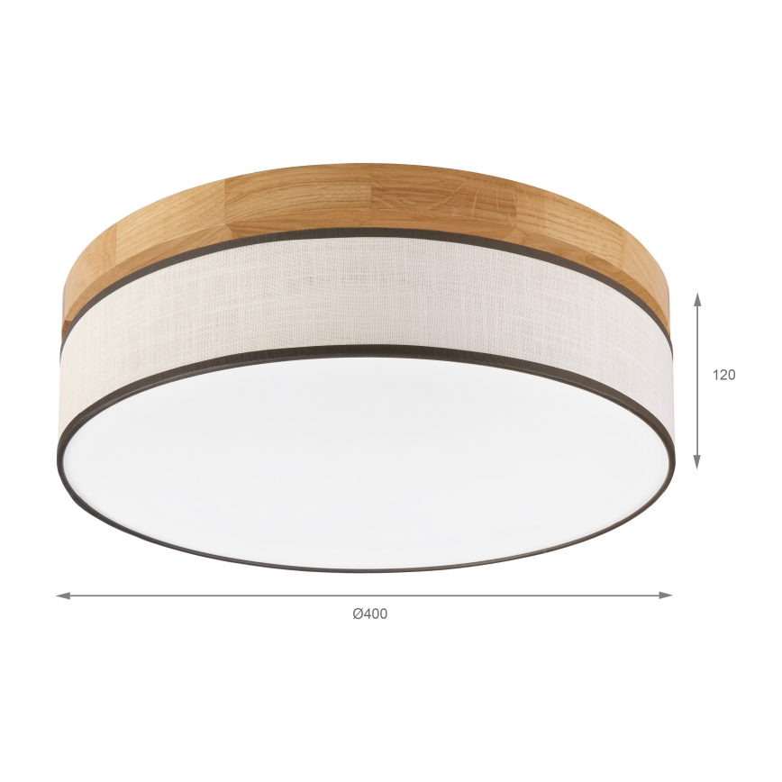 Brilagi - потолочный светильник LED BELLADONNA LED/36W/230V, диаметр 40 см, кремовый/дуб