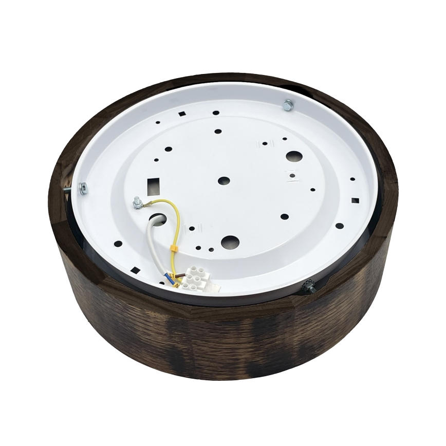 Brilagi - Потолочный светильник LED CARVALHO SMOKEY LED/20 Вт/230 В, дуб, диаметр 27,5 см