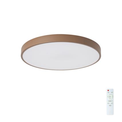 Brilagi - Диммируемый потолочный светильник POOL LED/60W/230V 3000-6000K, диаметр 50 см, коричневый + пульт дистанционного управления