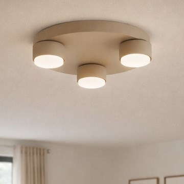 Brilagi - Потолочный светильник MONO 3xGX53/12W/230V, диам. 30 см, бежевый