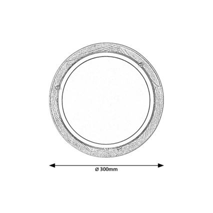 Brilagi - Потолочный светильник ORBIS 1xE27/60W/230V диам. 30 см сосна