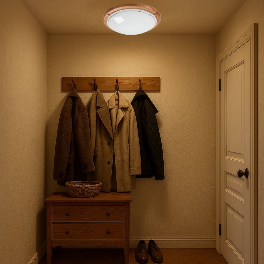 Brilagi - Потолочный светильник ORBIS 2xE27/60 Вт/230 В, диаметр 38 см, сосна