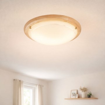 Brilagi - Потолочный светильник ORBIS 2xE27/60W/230V, диам. 38 см, сосна