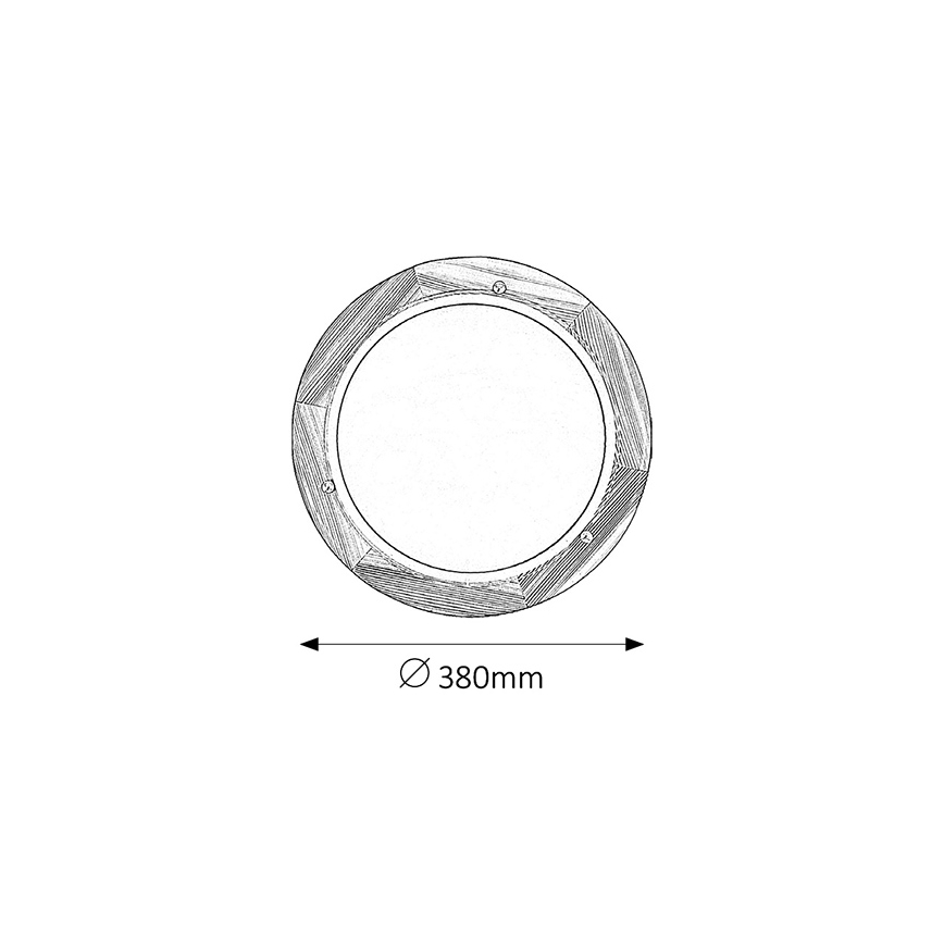 Brilagi - Потолочный светильник ORBIS 2xE27/60W/230V, диам. 38 см, сосна
