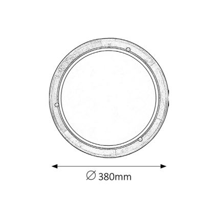 Brilagi - потолочный светильник ORBIS 2xE27/60W/230V Ø 38 см, сосна