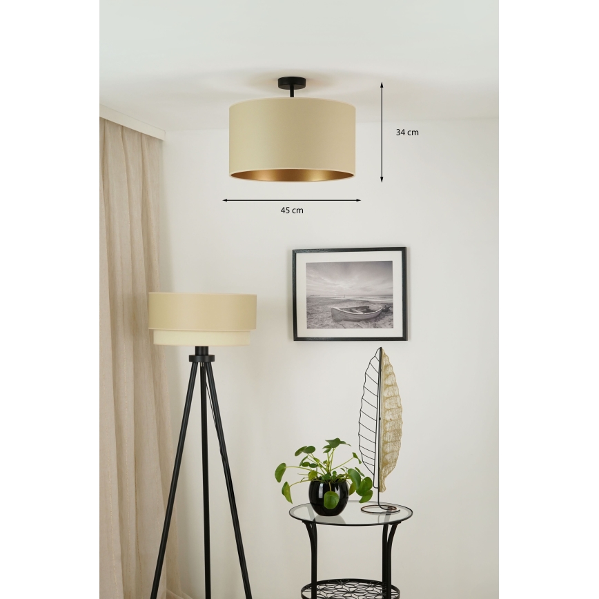 Brilagi - Потолочная люстра OREGON ROLLER VEGE 1xE27/15W/230V диам. 45 см бежевый