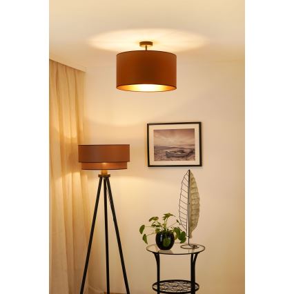 Brilagi - Потолочная люстра OREGON ROLLER VEGE 1xE27/15W/230V диаметр 45 см коричневый