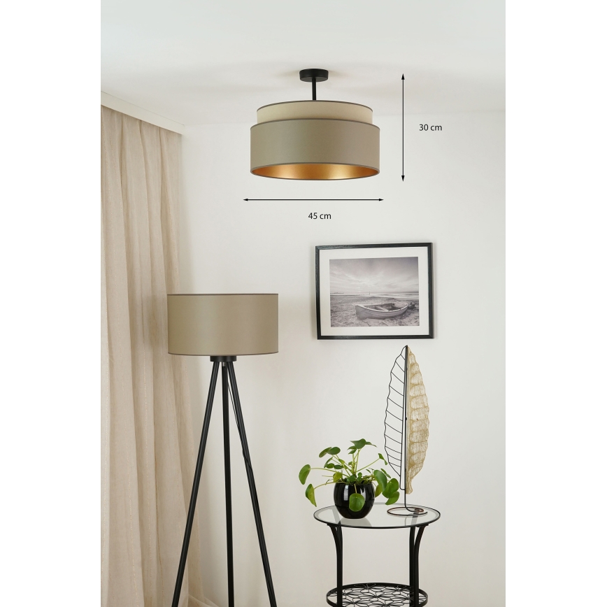 Brilagi - Потолочная люстра OREGON VEGE 1xE27/15W/230V диаметр 45 см серый