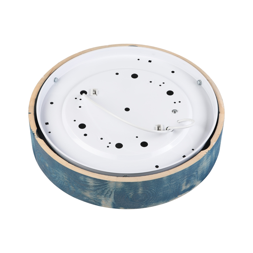 Brilagi - Потолочный светильник PINO 2xE27/15W/230V сосна/синий диам. 37,5 см