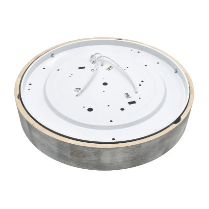 Brilagi - Потолочный светильник PINO 3xE27/15W/230V сосна/серебристый диам. 47,5 см