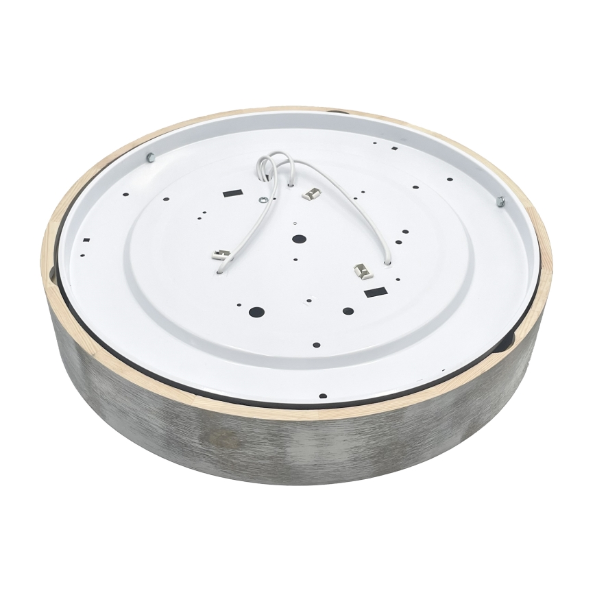 Brilagi - Потолочный светильник PINO 3xE27/15W/230V сосна/серебристый диам. 47,5 см
