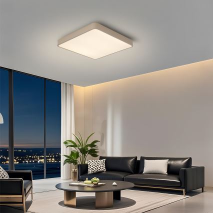 Brilagi - потолочный светильник POOL LED, 36 Вт, 230 В, 3000/4500/6000 К, 40×40 см, бежевый