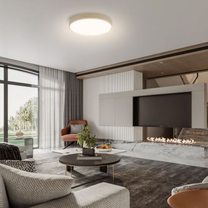 Brilagi - LED потолочный светильник POOL LED/48 Вт/230 В 3000/4500/6000 К Ø 40 см, бежевый