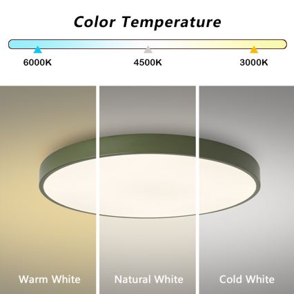 Brilagi - LED потолочный светильник POOL LED/60W/230V 3000/4000/6000K, диаметр 60 см, зелёный