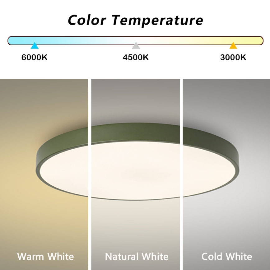Brilagi - LED потолочный светильник POOL LED/60W/230V 3000/4000/6000K, диаметр 60 см, зелёный