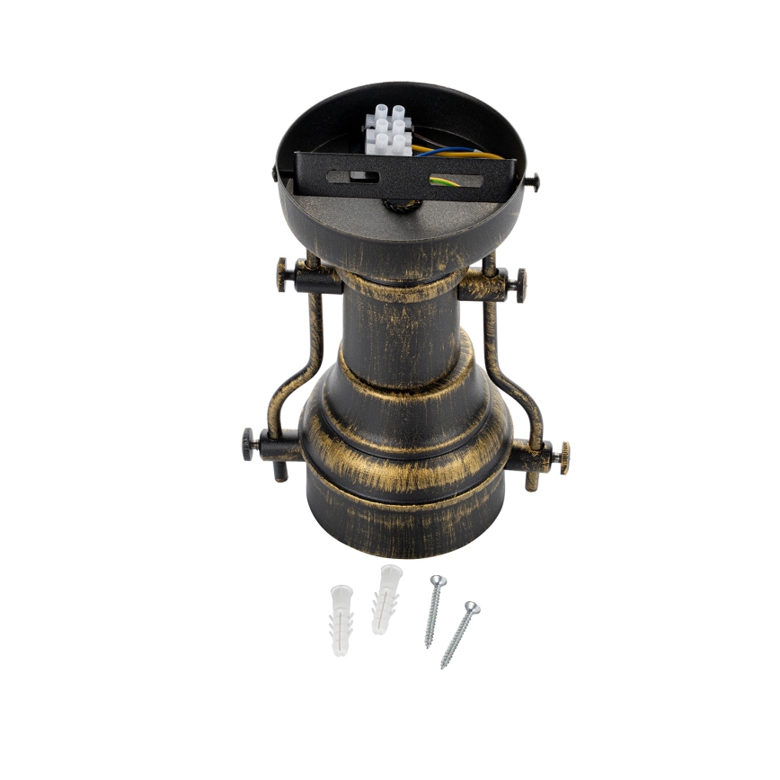 Brilagi - Потолочный светильник PYRONIC 1xE27/40W/230V Ø 32 см бронза/патина