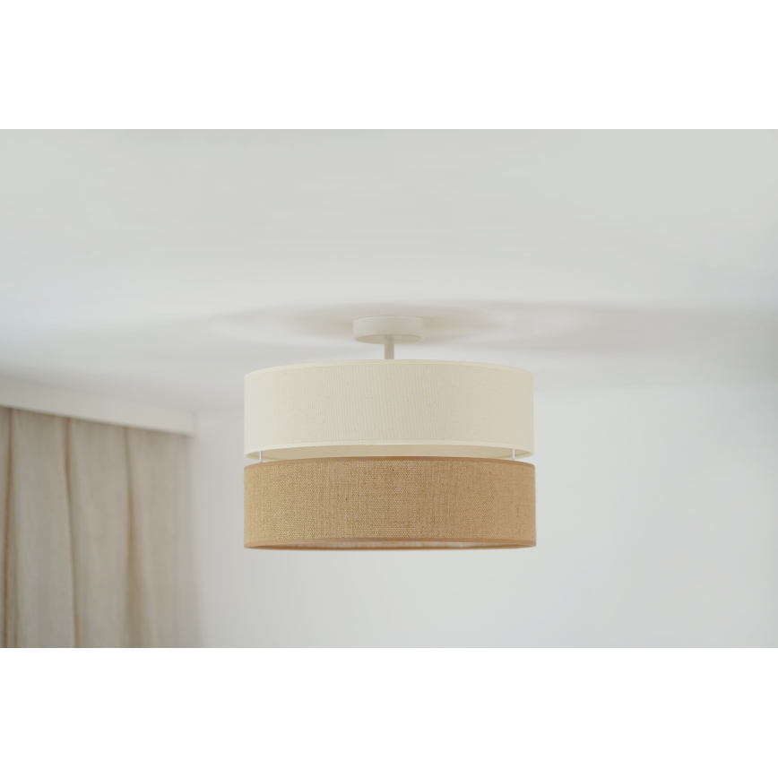 Brilagi - Потолочная люстра ROYAL YUTE 1xE27/15W/230V диаметр 40 см бежево-кремовая