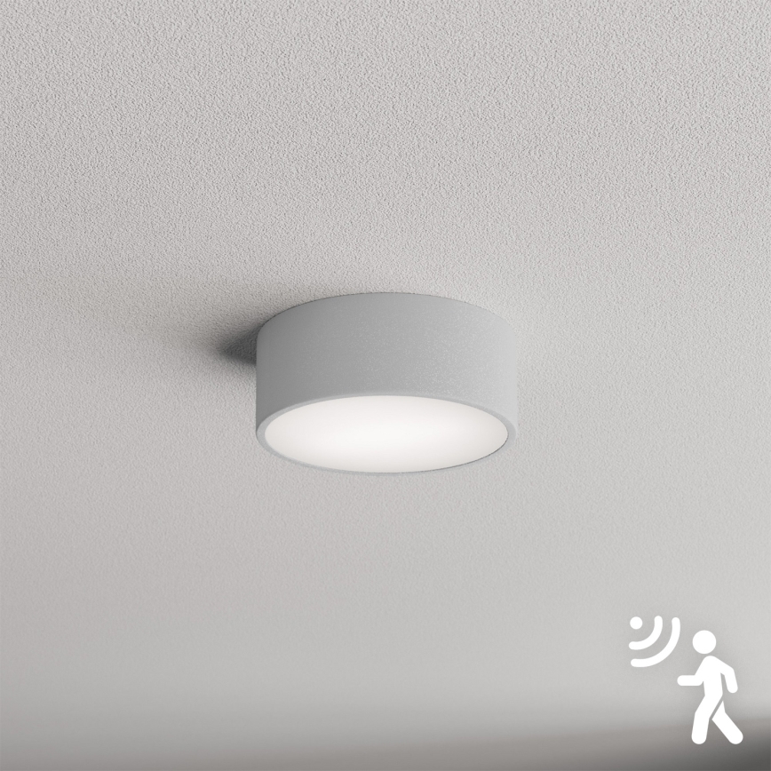 Brilagi - Потолочный светильник с датчиком CLARE 1xE27/24W/230V диаметр 20 см серый