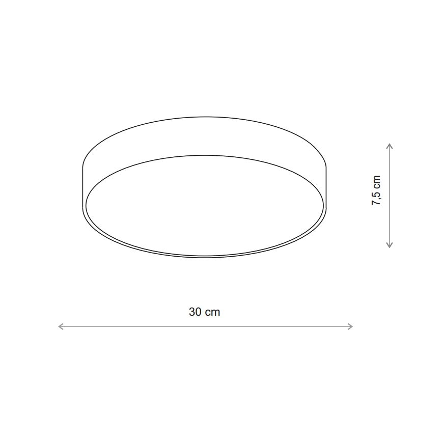 Brilagi - Потолочный светильник с датчиком CLARE 2xE27/24W/230V диаметр 30 см бежевый