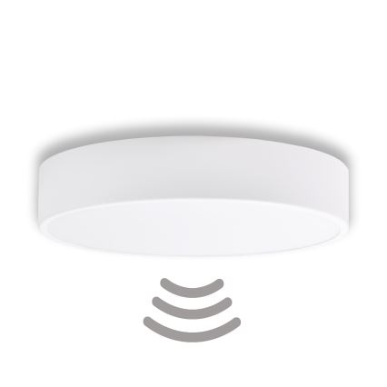 Brilagi - Потолочный светильник с датчиком CLARE 3xE27/40W/230V диаметр 40 см белый