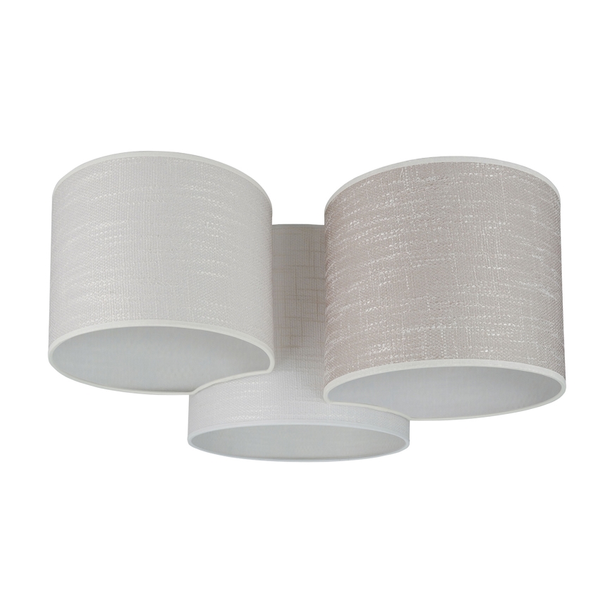 Brilagi - потолочный светильник SNAKE 3xE27/15W/230V 50x57 см серый/кремовый