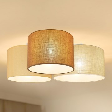 Brilagi - Потолочный светильник SPIDER 3xE27/15W/230V 60x70 см бежевый/кремовый