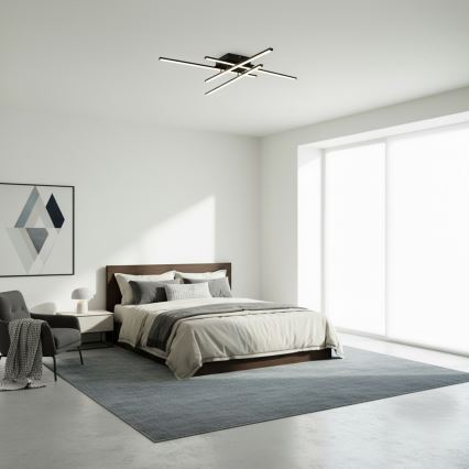 Brilagi - LED потолочный светильник STRIPES LED/37W/230V 68x68 см черный