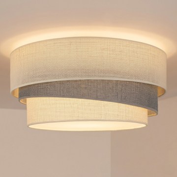 Brilagi - Потолочный светильник TRIO 1xE27/60W/230V, диаметр 40 см, кремовый/серый