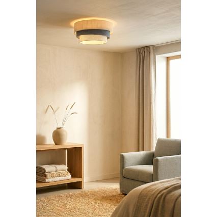 Brilagi - Потолочный светильник TRIO 1xE27/60W/230V, диаметр 40 см, кремовый/серый