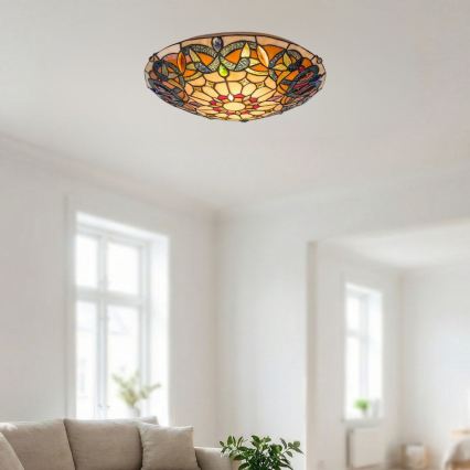 Brilagi - Потолочный светильник в стиле Тиффани LUISA, 2xE27/60W/230V, диаметр 40 см
