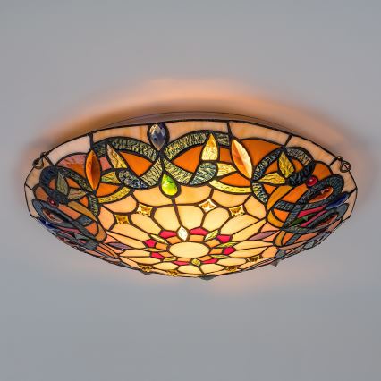 Brilagi - Потолочный светильник в стиле Тиффани LUISA, 2xE27/60W/230V, диаметр 40 см