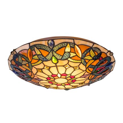 Brilagi - Потолочный светильник в стиле Тиффани LUISA, 2xE27/60W/230V, диаметр 40 см