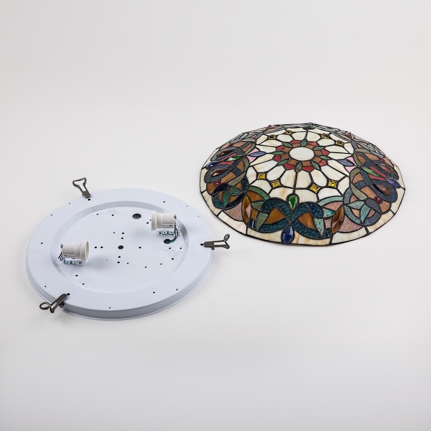 Brilagi - Потолочный светильник в стиле Тиффани LUISA, 2xE27/60W/230V, диаметр 40 см