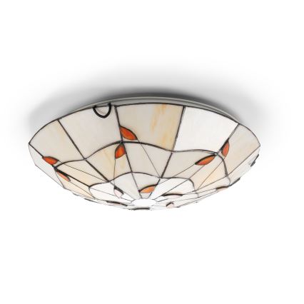 Brilagi - потолочный светильник в технике Тиффани FOLIA, 2xE27/60W/230V, диаметр 40 см