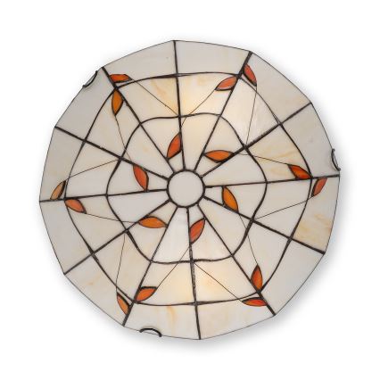 Brilagi - потолочный светильник в технике Тиффани FOLIA, 2xE27/60W/230V, диаметр 40 см