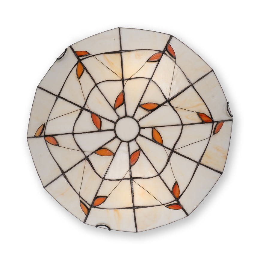 Brilagi - потолочный светильник в технике Тиффани FOLIA, 2xE27/60W/230V, диаметр 40 см