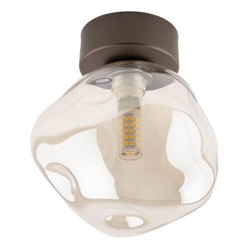 Brilagi - Потолочный светильник VULCANO 1xG9/8W/230V коричневый/дымчато-бежевый