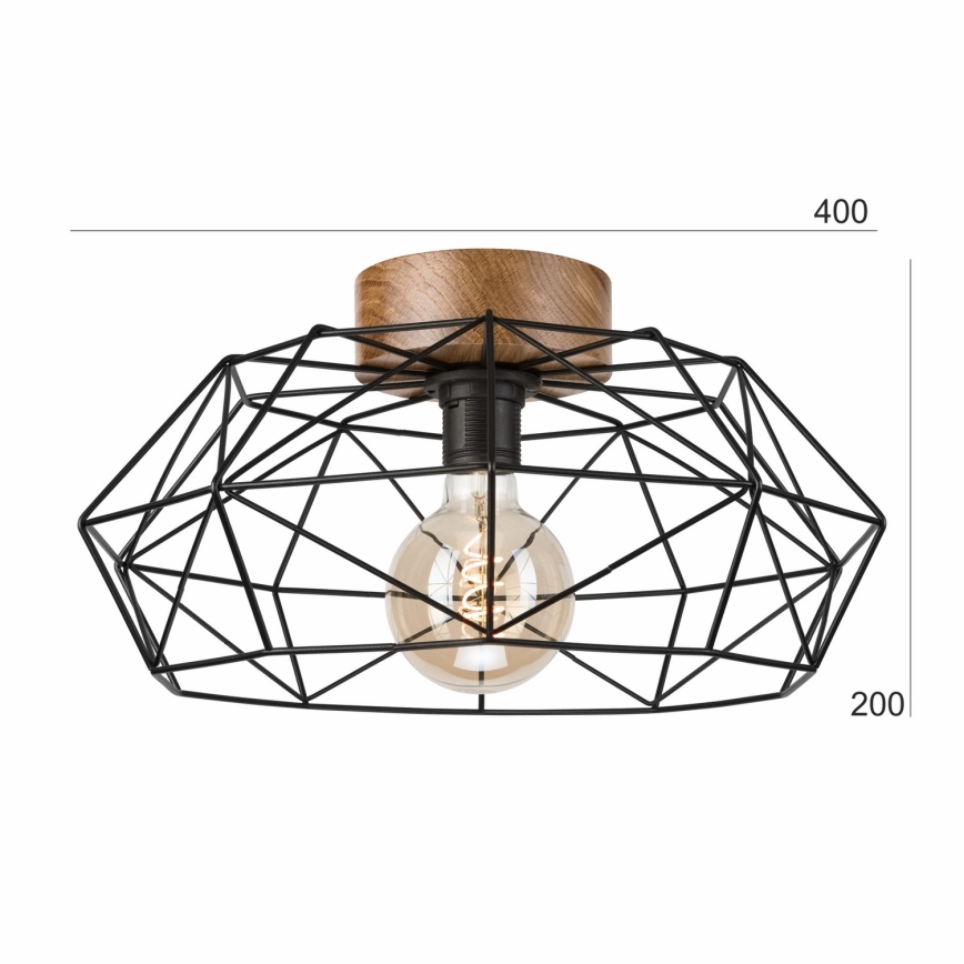 Brilagi - Потолочный светильник WOODY BASKET 1xE27/60W/230V Ø 40 см дуб