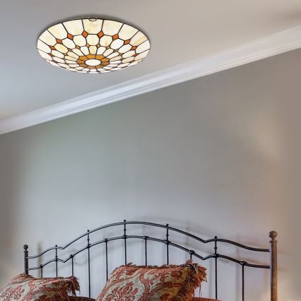 Brilagi - Потолочный витражный светильник Tiffany DORAN 2xE27/60W/230V