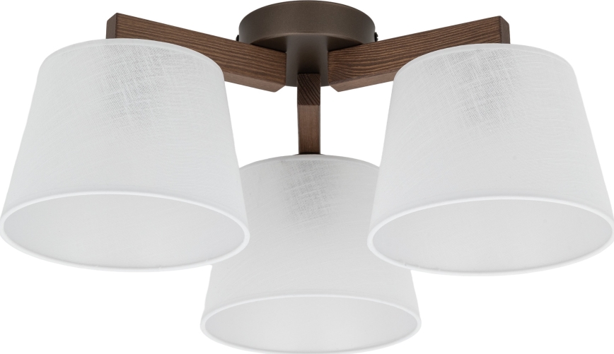 Brilagi - Потолочная накладная люстра LATTE 3xE27/60W/230V сосна/белый
